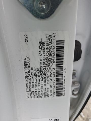 2022 HONDA ACCORD SPO - 1HGCV1F31NA116705
