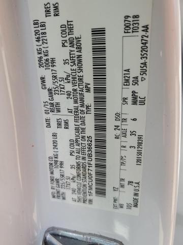2015 FORD ESCAPE S - 1FMCU0F71FUB36625