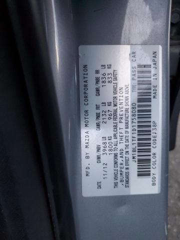 VIN JM1BL1TF1D1758080 2013 Mazda 3, I no.12