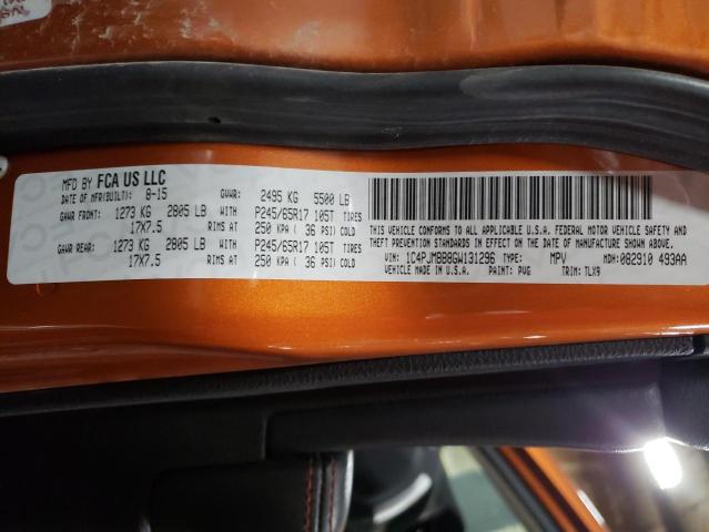 2016 JEEP CHEROKEE T - 1C4PJMBB8GW131296