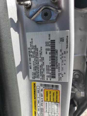 VIN 3FA6P0K9XHR123887 2017 Ford Fusion, Titanium no.12