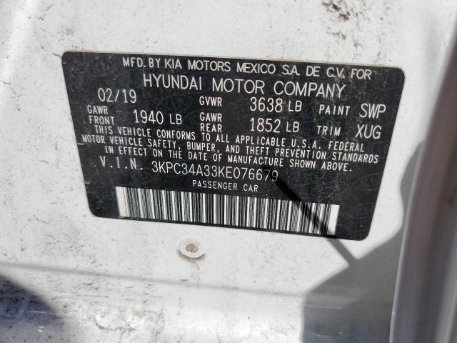 2019 HYUNDAI ACCENT LIM - 3KPC34A33KE076679