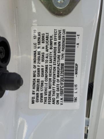 2020 HONDA CIVIC EX - 19XFC1F33LE202898