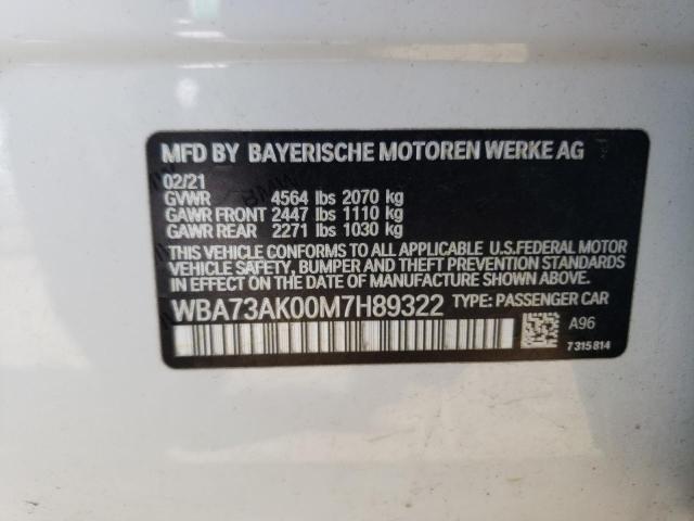 2021 BMW 228XI - WBA73AK00M7H89322