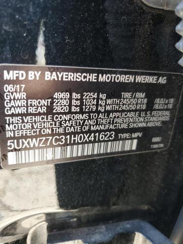 VIN 5UXWZ7C31H0X41623 2017 BMW X3, Sdrive28I no.13