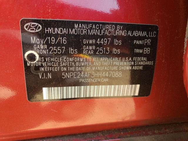 2017 HYUNDAI SONATA SE - 5NPE24AF3HH447088