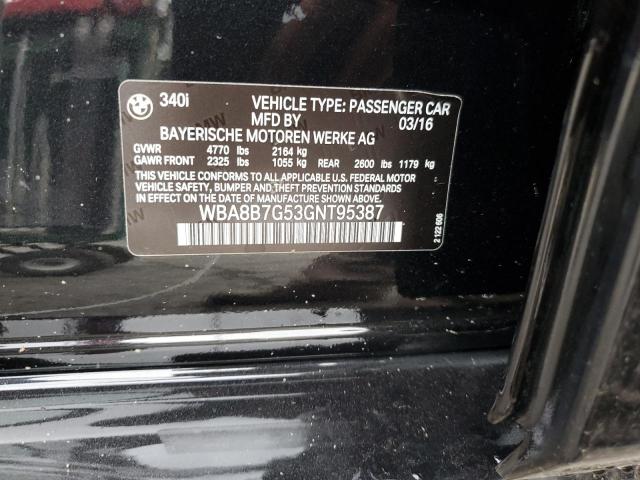 2016 BMW 340 XI - WBA8B7G53GNT95387
