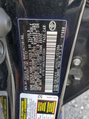 2018 TOYOTA CAMRY L - 4T1B11HK6JU042504