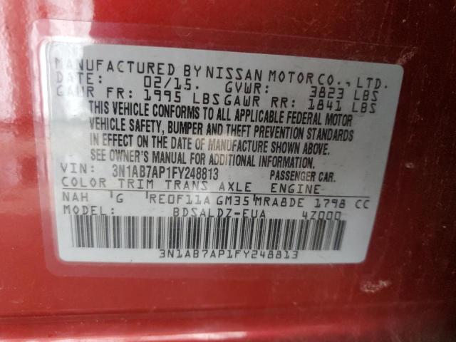 2015 NISSAN SENTRA S - 3N1AB7AP1FY248813