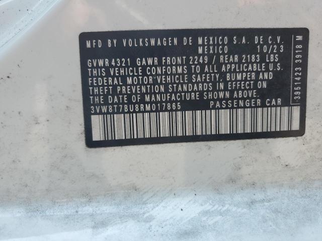 2024 VOLKSWAGEN JETTA 40TH 3VW8T7BU8RM017865