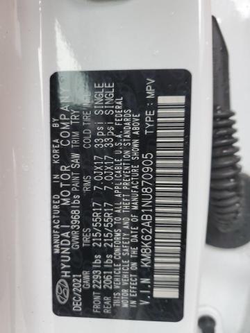 2022 HYUNDAI KONA SEL - KM8K62AB1NU870905