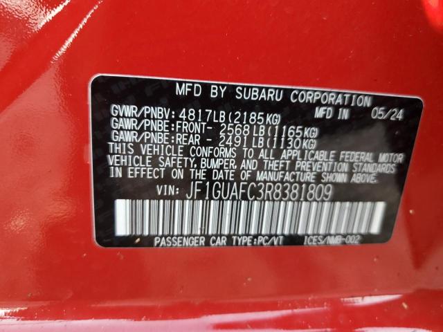 2024 SUBARU IMPREZA SP - JF1GUAFC3R8381809