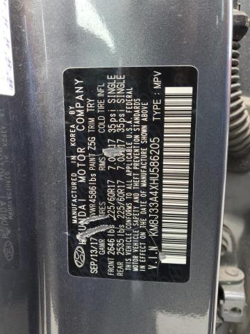 2017 HYUNDAI TUCSON LIM - KM8J33A4XHU586205