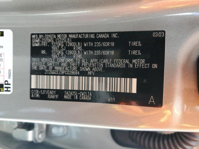 2023 LEXUS NX 350 2T2GGCEZ9PC028684