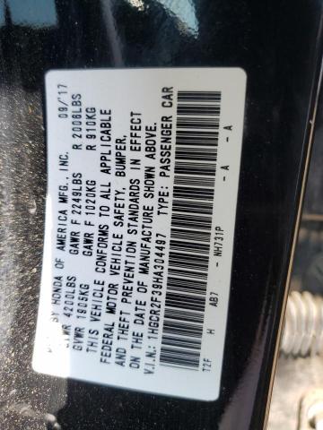 2017 HONDA ACCORD LX - 1HGCR2F39HA304497