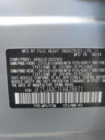 2015 SUBARU FORESTER 2 - JF2SJAAC1FH428871