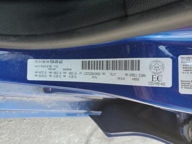 2016 CHRYSLER 200 C - 1C3CCCCG5GN194542