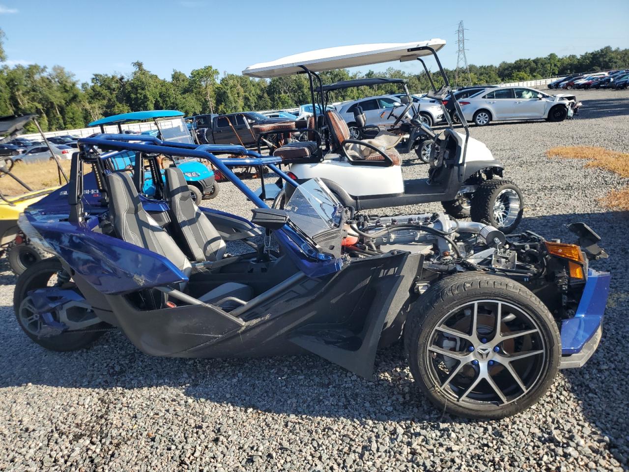 POLARIS SLINGSHOT 2018 blue  gas 57XAAPFA3J8128141 photo #1