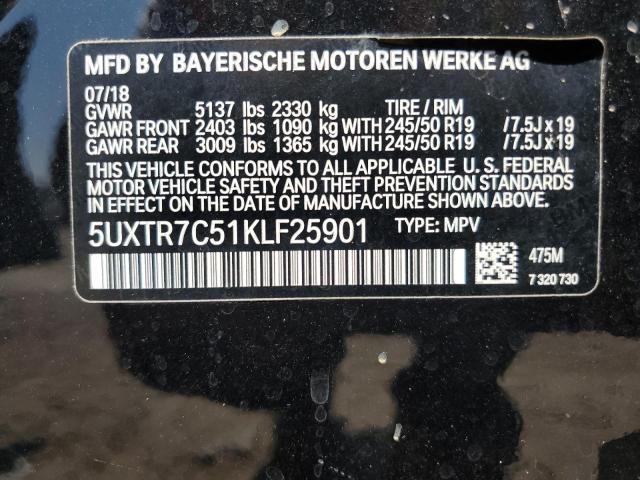 2019 BMW X3 SDRIVE3 - 5UXTR7C51KLF25901