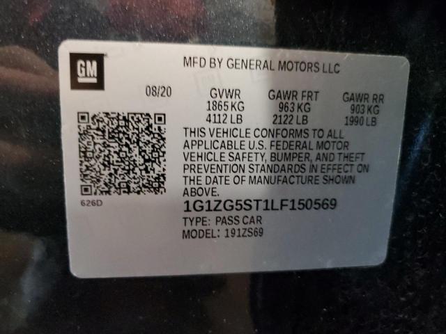 2020 CHEVROLET MALIBU RS - 1G1ZG5ST1LF150569