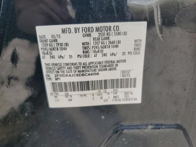 VIN 2FMDK4JC6DBC44098 2013 Ford Edge, Sel no.14