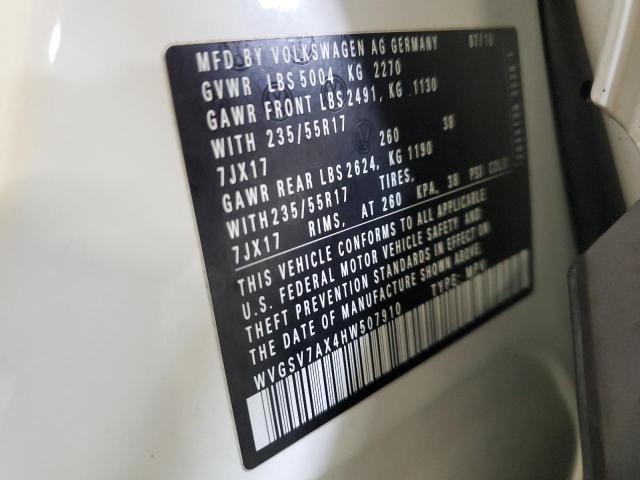 2017 VOLKSWAGEN TIGUAN WOL - WVGSV7AX4HW507910