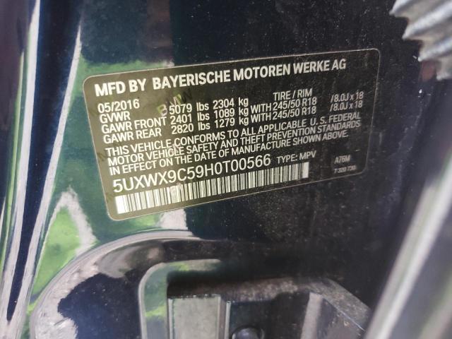 2017 BMW X3 XDRIVE2 - 5UXWX9C59H0T00566