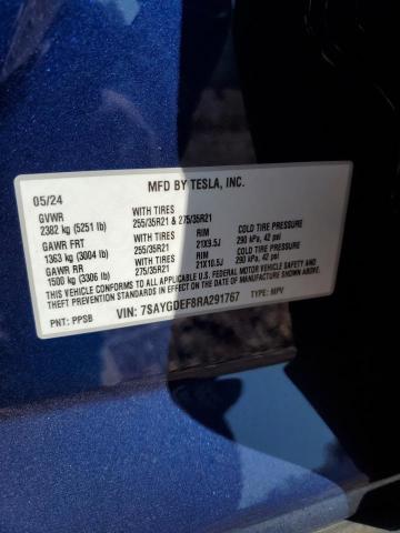 2024 TESLA MODEL Y - 7SAYGDEF8RA291767