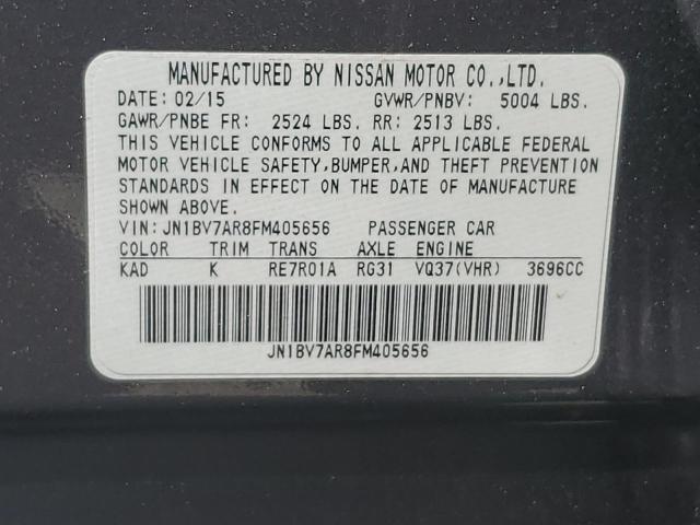 2015 INFINITI Q50 BASE - JN1BV7AR8FM405656