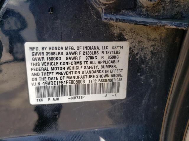 2015 ACURA ILX 20 PRE 19VDE1F51FE005003