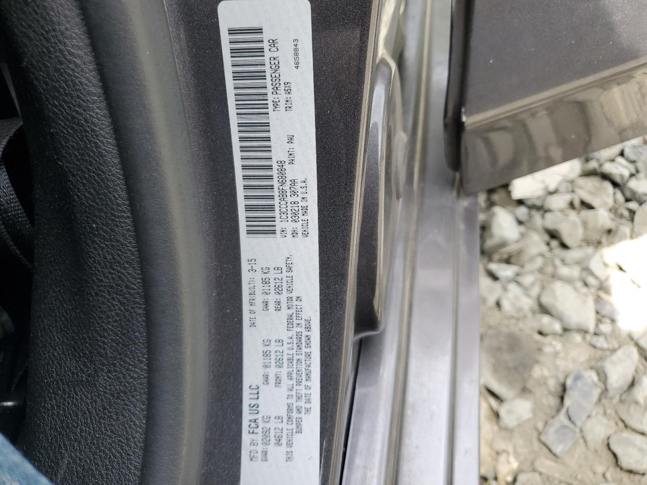 Lot #2972318523 2015 CHRYSLER 200 LIMITE