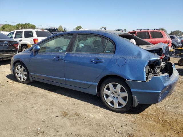 HONDA CIVIC LX 2008 blue sedan 4d gas 1HGFA16528L045212 photo #3