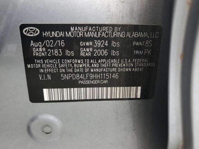 2017 HYUNDAI ELANTRA SE - 5NPD84LF9HH115146