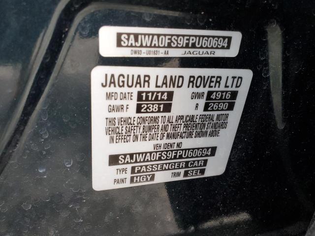 2015 JAGUAR XF 2.0T PR SAJWA0FS9FPU60694