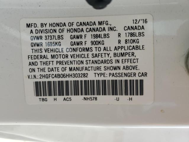 2017 HONDA CIVIC LX - 2HGFC4B06HH303282