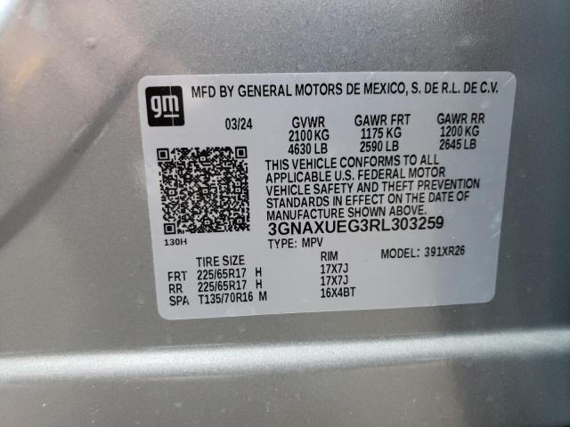 2024 CHEVROLET EQUINOX LT 3GNAXUEG3RL303259  67530094