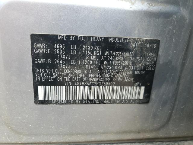 2017 SUBARU OUTBACK 2. - 4S4BSAAC2H3280592
