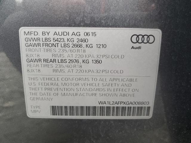 VIN WA1L2AFPXGA008803 2016 Audi Q5, Premium Plus no.13