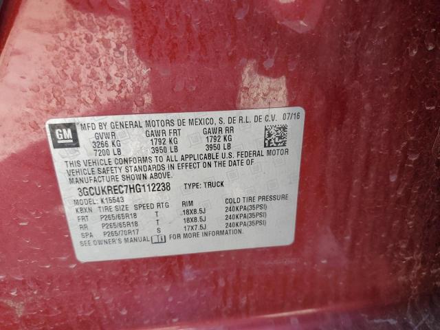 2017 CHEVROLET SILVERADO - 3GCUKREC7HG112238