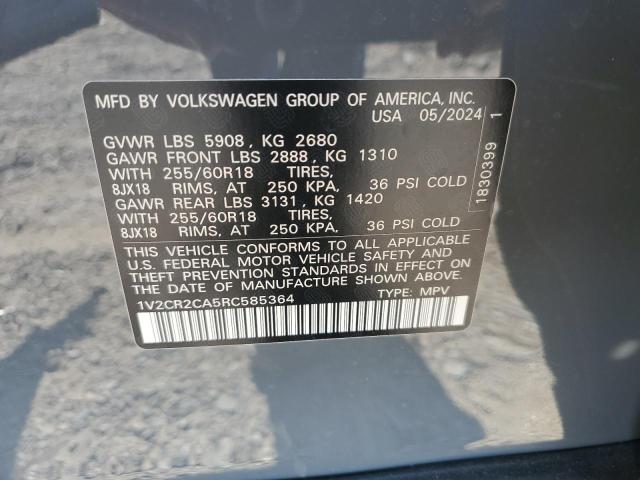 2024 VOLKSWAGEN ATLAS PEAK 1V2CR2CA5RC585364  68647624