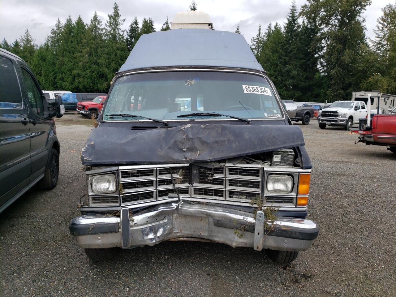 Lot #2989172672 1987 DODGE RAM VAN B2