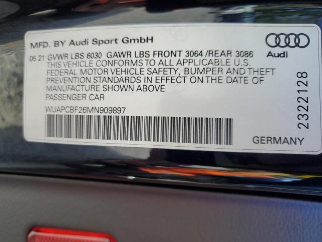 2021 AUDI RS7 - WUAPCBF26MN909897