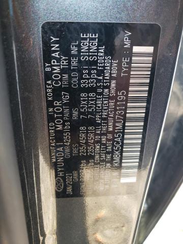 2021 HYUNDAI KONA ULTIM - KM8K5CA51MU731195
