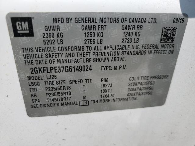 2016 GMC TERRAIN SL - 2GKFLPE37G6149024