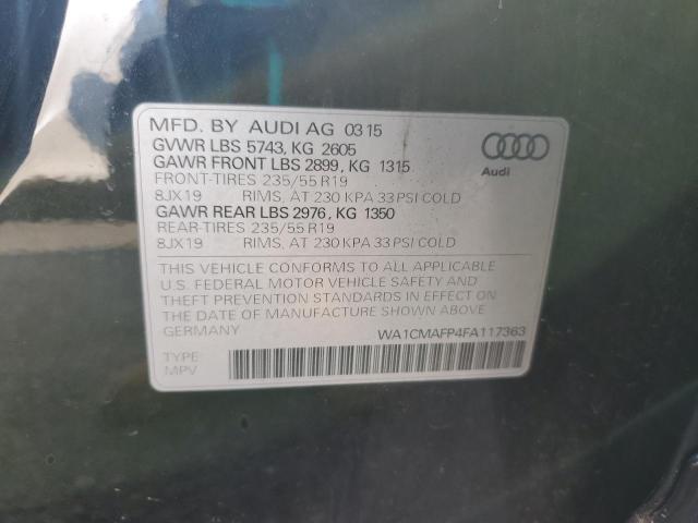 VIN WA1CMAFP4FA117363 2015 Audi Q5, Tdi Premium Plus no.13