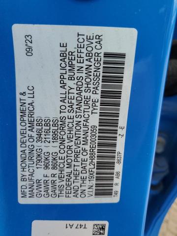 2024 HONDA CIVIC SPOR - 19XFL2H88RE003059