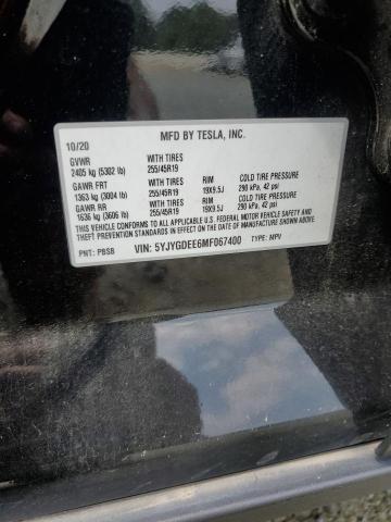 2021 TESLA MODEL Y - 5YJYGDEE6MF067400