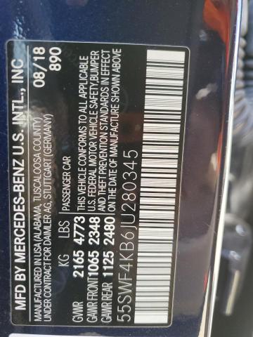 2018 MERCEDES-BENZ C 300 4MAT - 55SWF4KB6JU280345