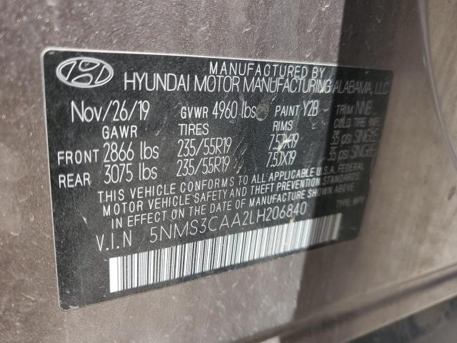2020 HYUNDAI SANTA FE S - 5NMS3CAA2LH206840