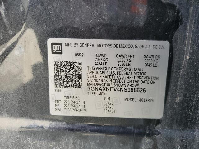 VIN 3GNAXKEV4NS188626 2022 Chevrolet Equinox, LT no.14